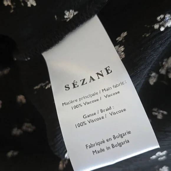 Sezane Floral Blouse and Skirt Set, GUC, French Chic, Quiet Luxury Paris - Picture 11 of 12